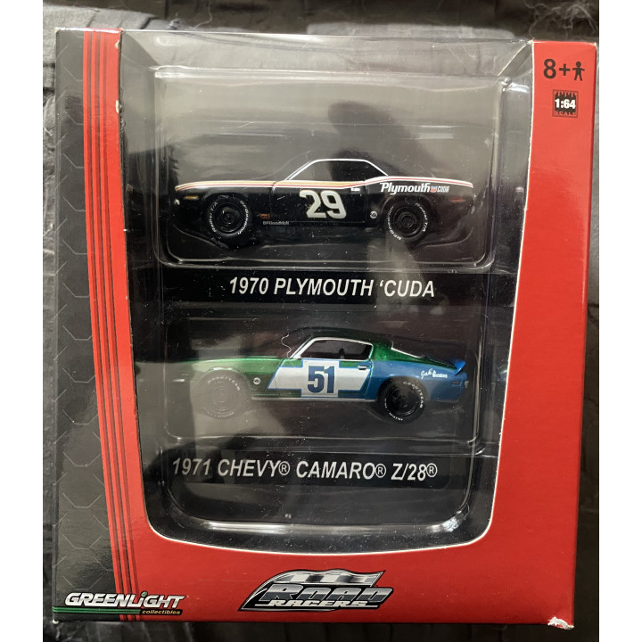 Green Machine 2 Pack. 1971 Camaro Z28