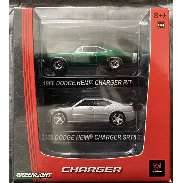 Green Machine 2 Pack.  1968 Dodge Charger