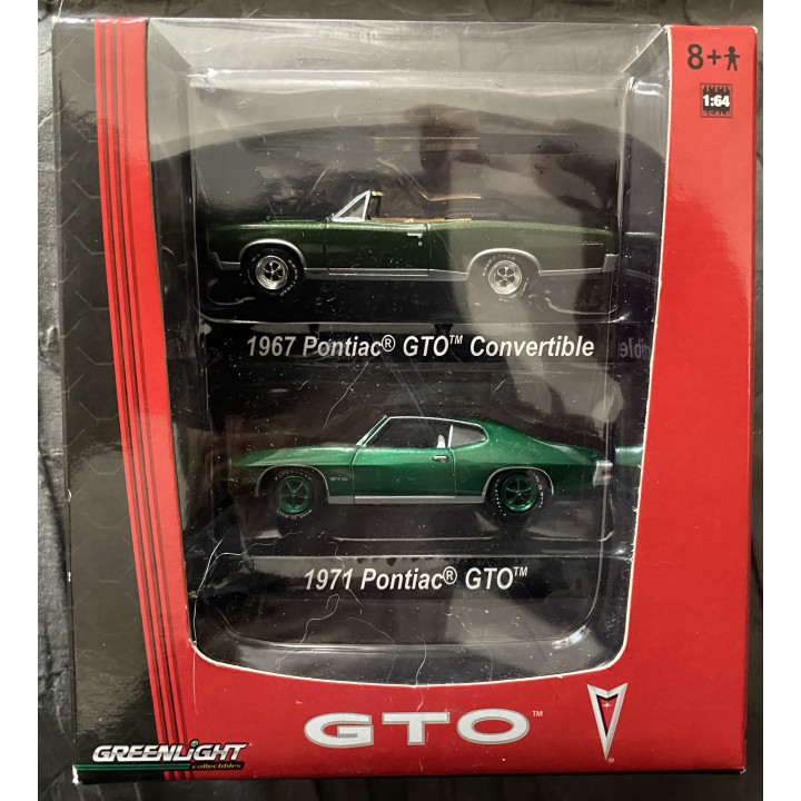 Green Machine 2 Pack.  1971 Pontiac GTO