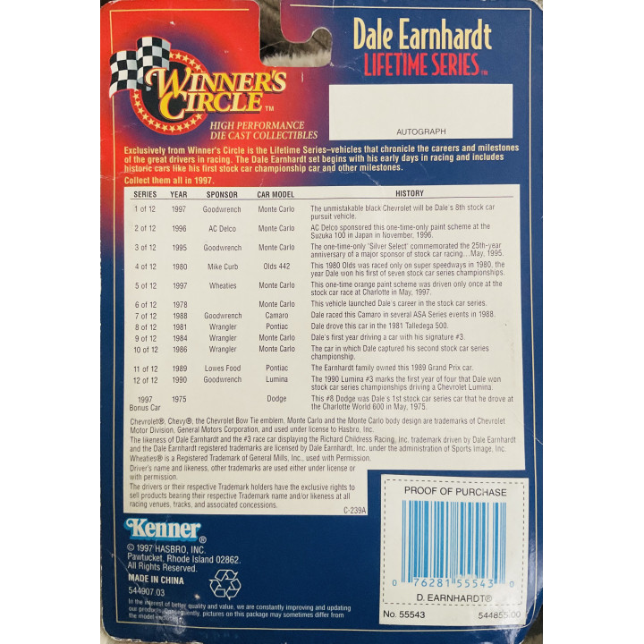 Winners Circle D. Earnhardt